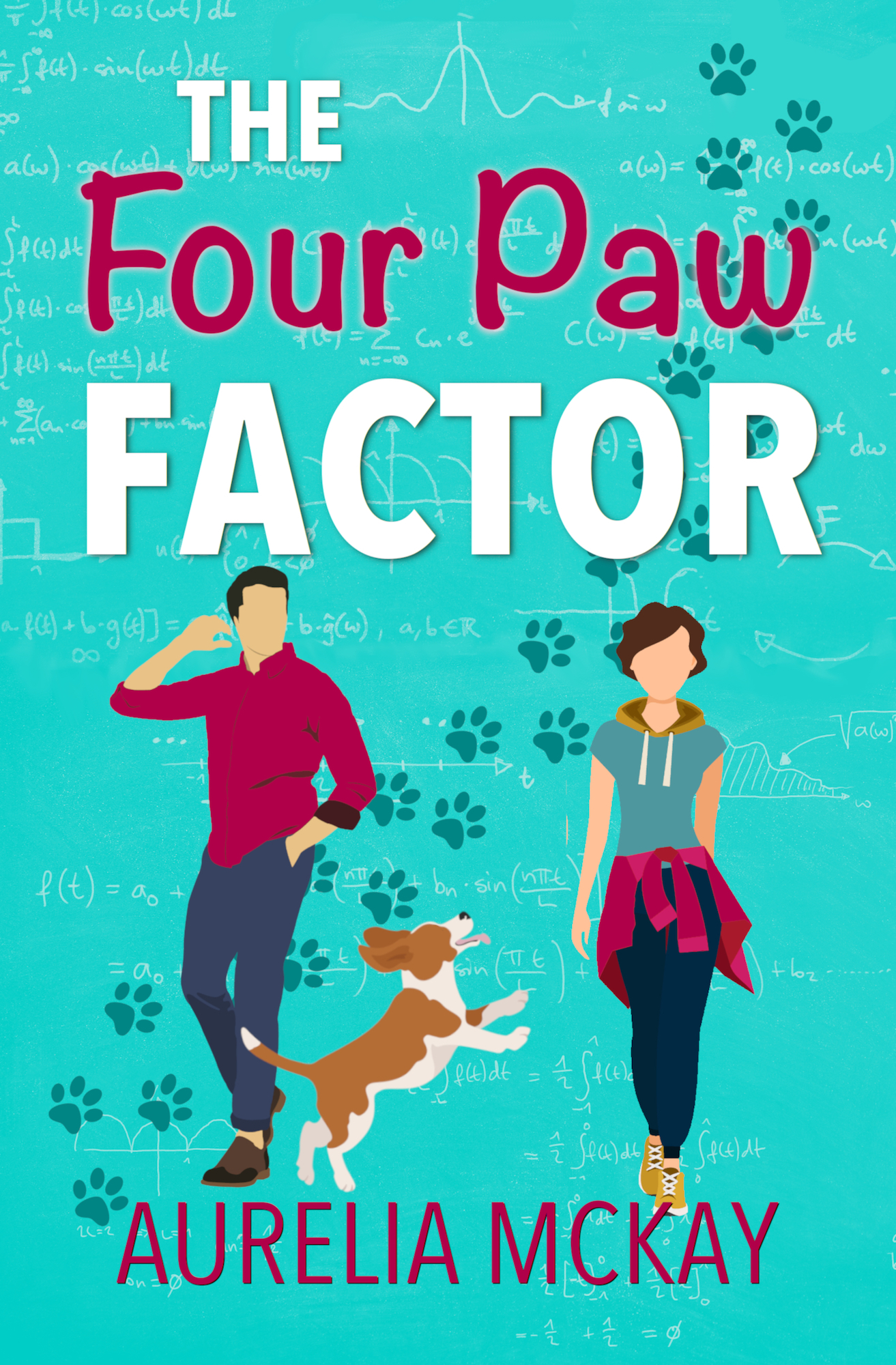 Cover of The Four Paw Factor featuring a couple and a dog